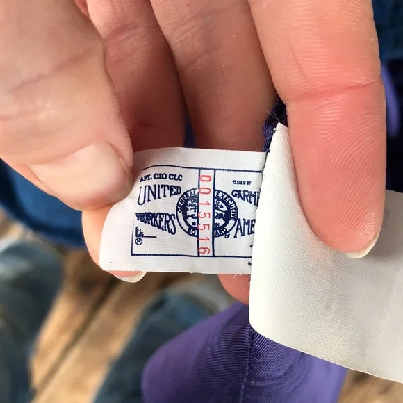 SOLD! VTG 70s Ferncroft 100% Wool Mottled Blue Overcoat, 11/12P, Union Made - Picture 8 of 9